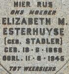 ESTERHUYSE Elizabeth M. nee STADLER 1868-1945
