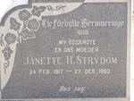 STRYDOM Janette H. 1917-1962