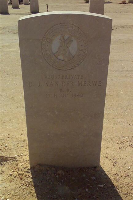MERWE D.J., van der -1942