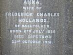 HOLLANDS Anna 1888-1918