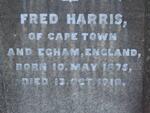 HARRIS Fred 1875-1918