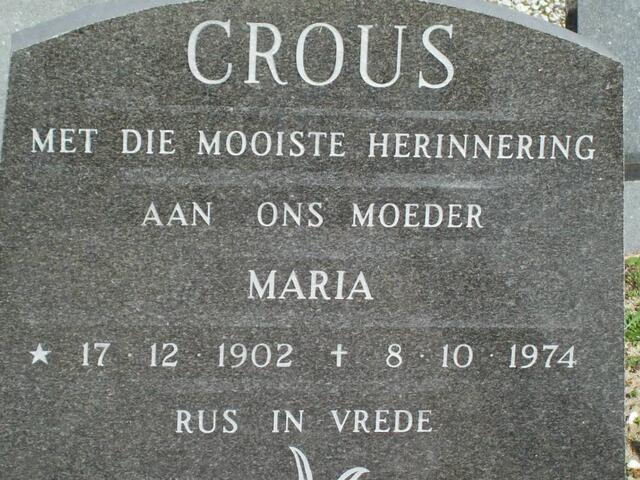 CROUS Maria 1902-1974