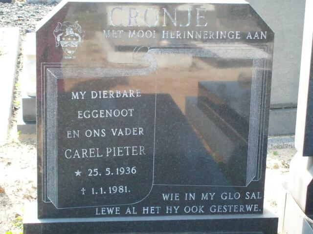 CRONJE Carel Pieter 1936-1981