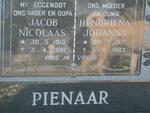 PIENAAR Jacob Nicolaas 1913-1981 & Hendriena Johanna 1917-1983