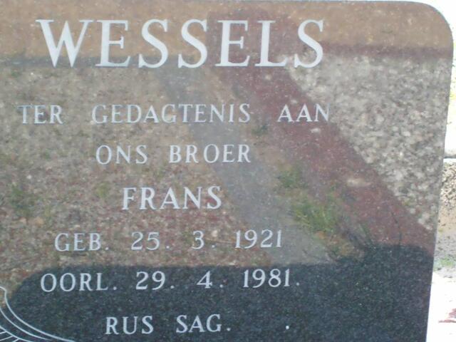 WESSELS Frans 1921-1981
