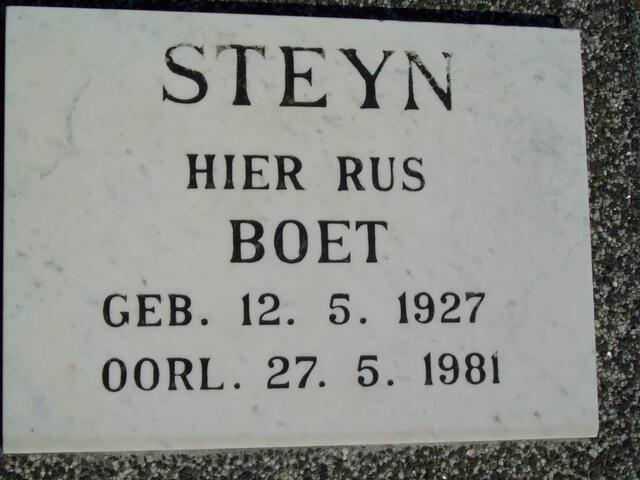STEYN Boet 1927-1981