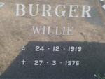 BURGER Willie 1919-1976