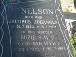 NELSON Jacobus Johannes 1933-1983 & Suzie S.W.G. VAN WYK 1929-1985