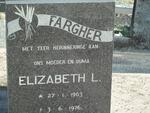 FARGHER Elizabeth L. 1903-1976