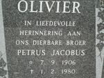 OLIVIER Petrus Jacobus 1906-1980