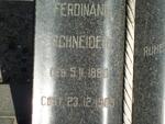 SCHNEIDER Ferdinand 1886-1969