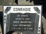 CONRADIE Maria Magrietha nee HOFFMEYER 1917-1984