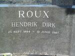 ROUX Hendrik Dirk 1894-1967