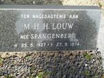LOUW M.H.H.  nee SPANGENBERG 1927-1974