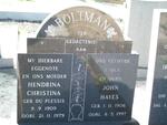 BOLTMAN John Hayes 1906-1997 & Hendrina Christina DU PLESSIS 1909-1979