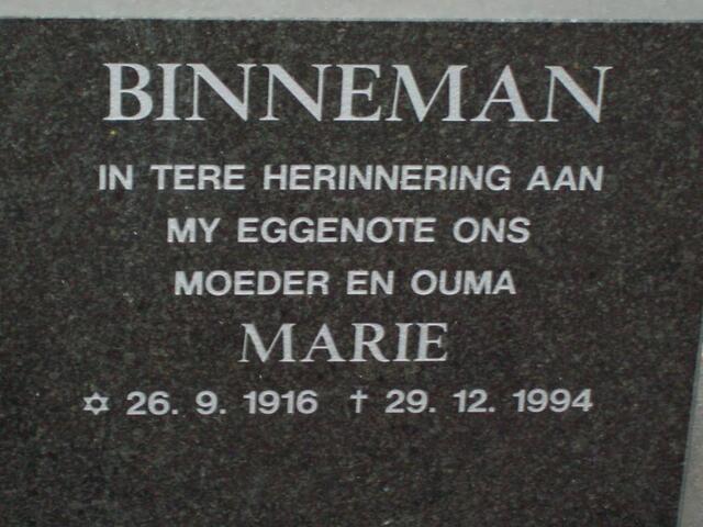 BINNEMAN Marie 1916-1994