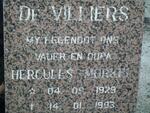 VILLIERS Hercules Morkel, de 1923-1993