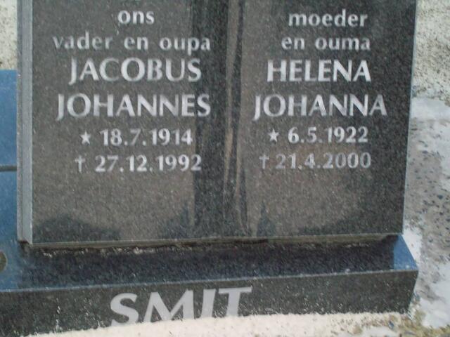SMIT Jacobus Johannes 1914-1992 & Helena Johanna 1922-2000