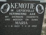 KEMOTIE Maria 1923-1992