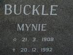 BUCKLE Mynie 1908-1992