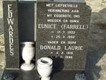 EDWARDES Donald Laurie 1916-1996 & Eunice FARRELl 1922-1992