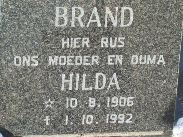 BRAND Hilda 1906-1992