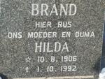BRAND Hilda 1906-1992
