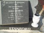 STANFORD Maria Elizabeth 1922-1992