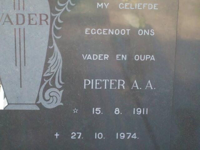 JAGER Pieter A.A., de 1911-1974