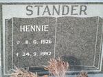 STANDER Hennie 1926-1992