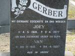 GERBER Van 1910-1987 & Joey 1918-1977