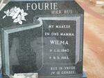 FOURIE Wilma 1940-1983