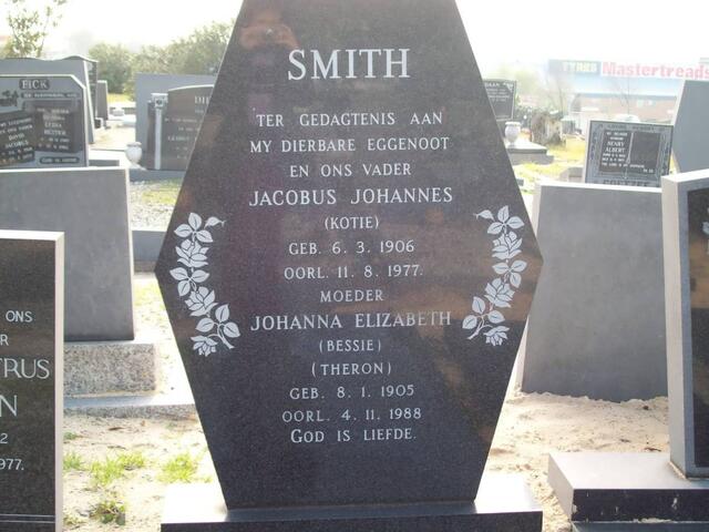 SMITH Jacobus Johannes 1906-1977 & Johanna Elizabeth THERON 1905-1988