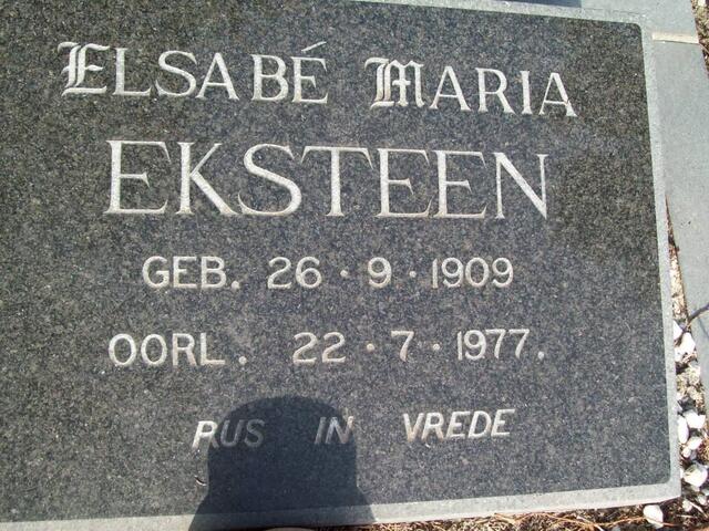 EKSTEEN Elsabe Marie 1909-1977