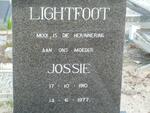 LIGHTFOOT Jossie 1910-1977