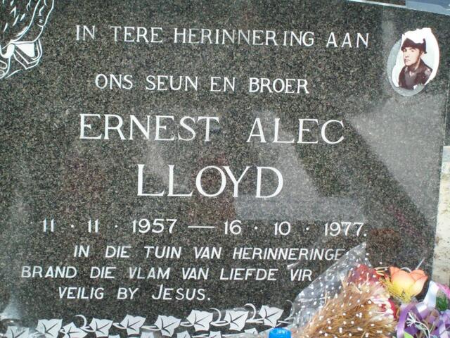 LLOYD Ernest Alec 1957-1977