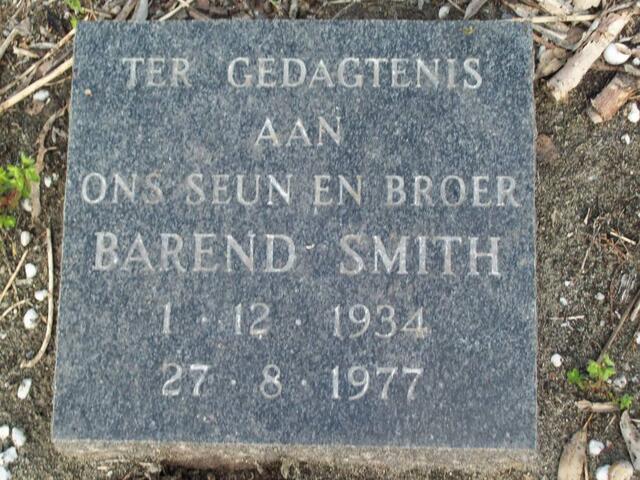 SMITH Barend 1934-1977