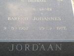JORDAAN Barend Johannes 1957-1977