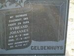 GELDENHUYS Sybrand Johannes 1898-1977
