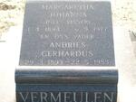 VERMEULEN Andries Gerhardus 1893-1983 & Margaretha Johanna VISSER 1894-1977