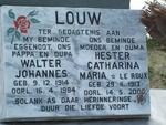 LOUW Walter Johannes 1914-1984 & Hester Catharina Maria LE ROUX 1913-2000