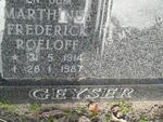 GEYSER Marthinus Frederick Roeloff 1914-1987