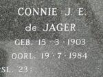 JAGER Connie J.E., de  1903-1984