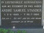 STANDER Andre Samuel 1949-1980