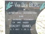 BERG Ockert Daniel, van den 1927-1987