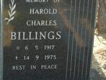 BILLINGS Harold Charles 1917-1975