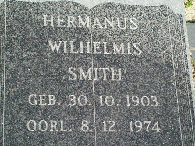 SMITH Hermanus Wilhelmis 1903-1974