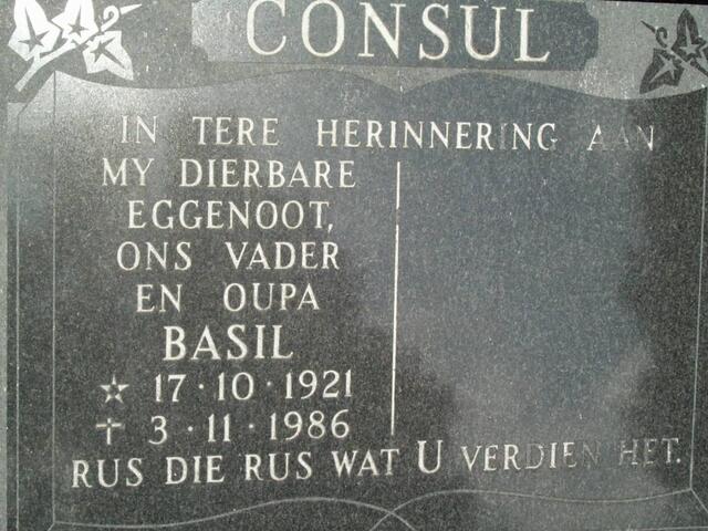 CONSUL Basil 1921-1986