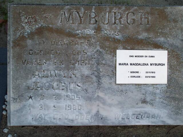 MYBURGH Alwyn Jacobus 1905-1980 & Maria Magdalena 1913-1993