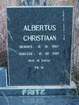 FRITZ Albertus Christiaan 1952-1997